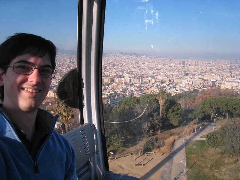 Another cable car to reach the top of Montjuc